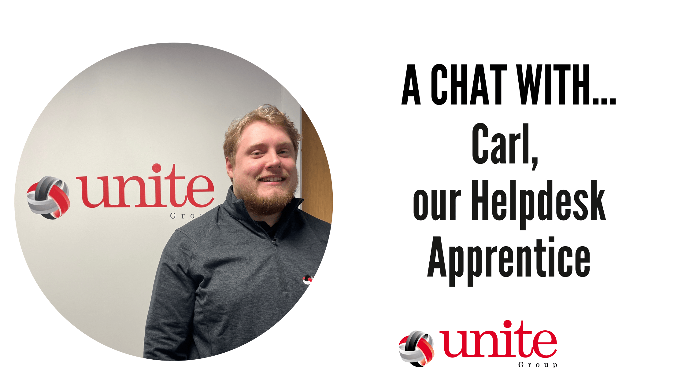 A chat with Carl our Helpdesk Apprentice! blog banner