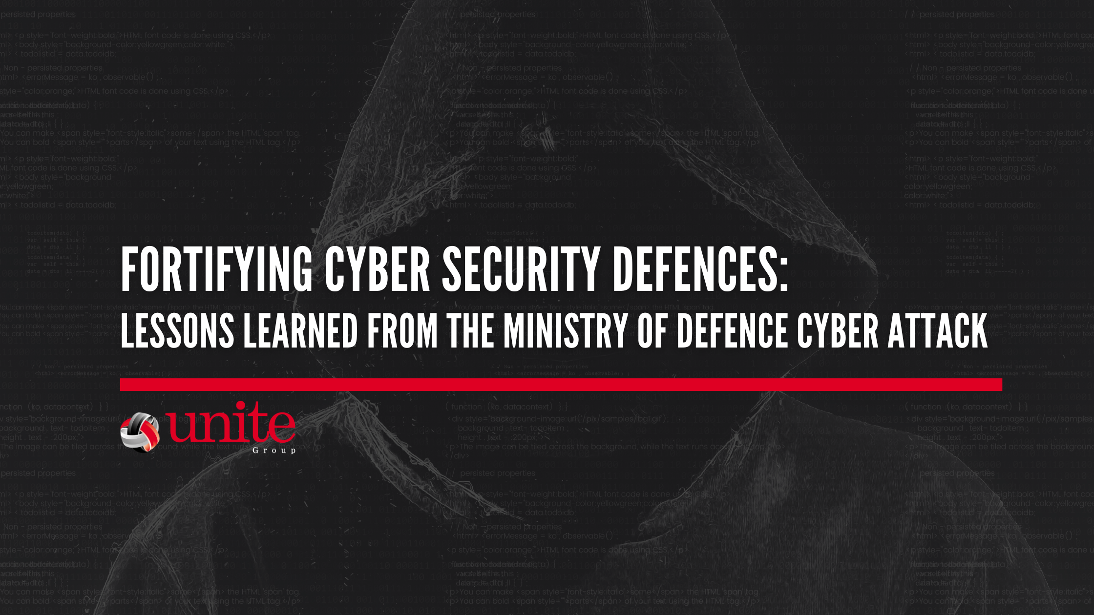 Fortifying Cyber Security Defences: Lessons Learned from the Ministry of Defence Cyber Attack